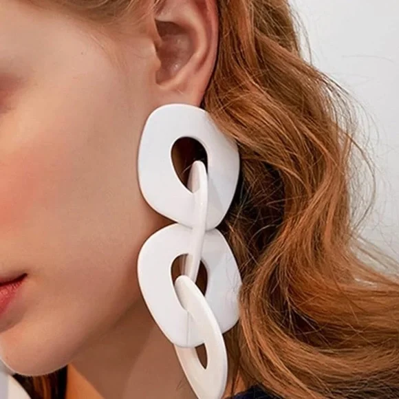 ZARA Oversized Chain Earrings